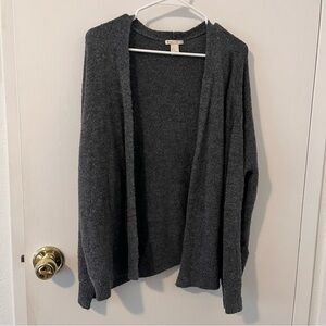 H&M Basics Grey Cardigan Open Sweater Women’s Medium